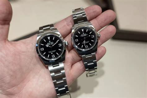 rolex explorer 36mm vs 40mm